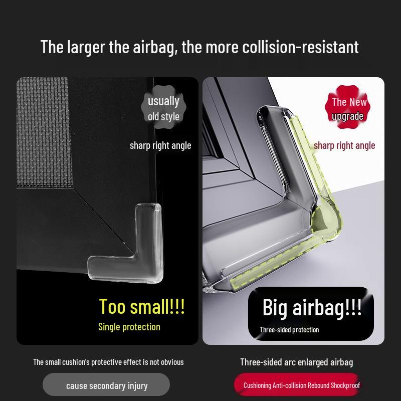 Aluminum Window Corner Protector: Anti-collision Airbag for Inward Opening Windows