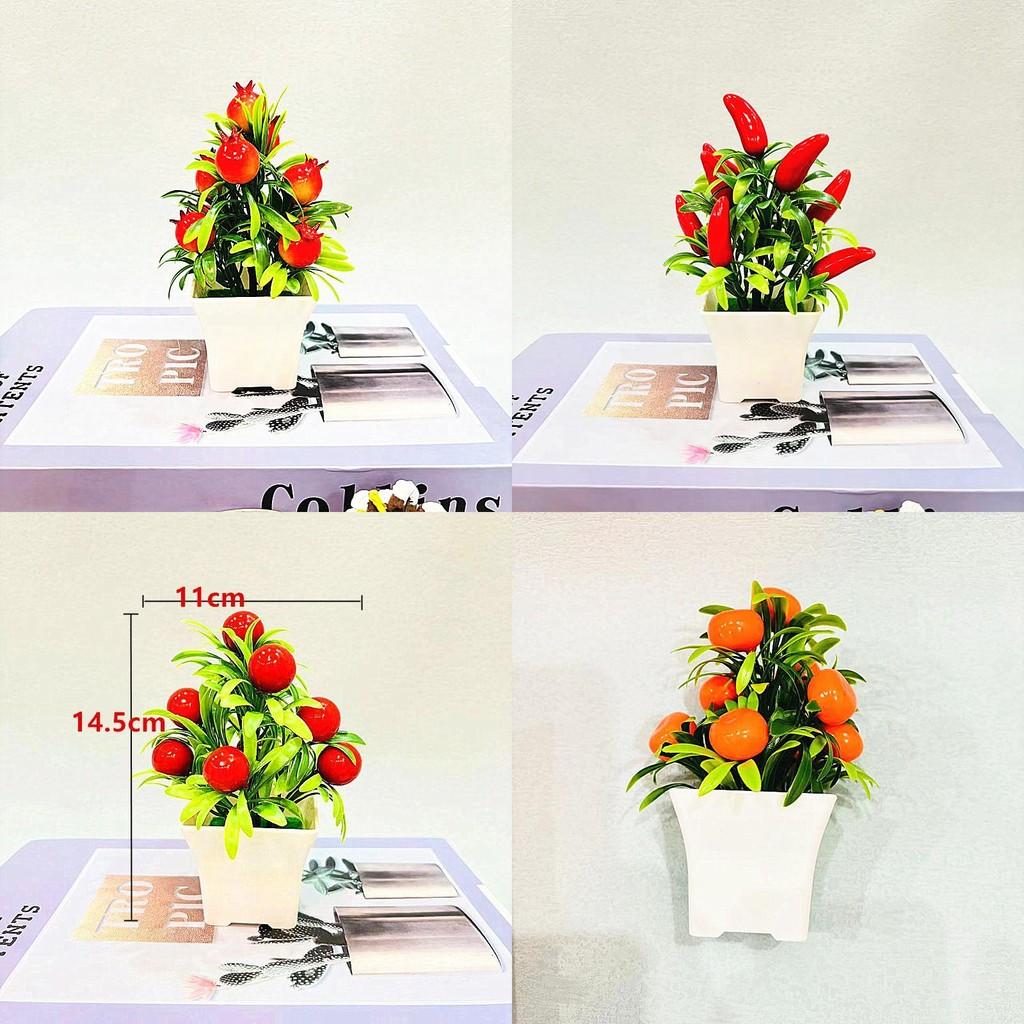 Fake Fruit Plant Pot With Plastic Craft For Home Decor And Gift Ideas