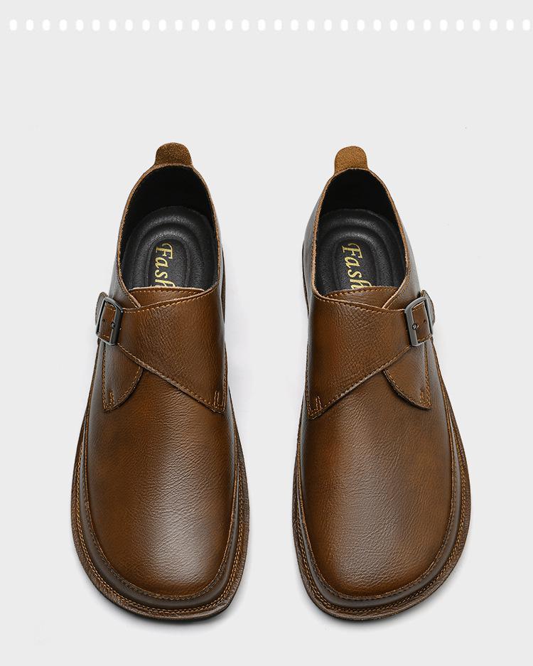 Herren Vielseitige Echtleder Freizeitschuhe, Größen 45-47, mit Weichsohlen für täglichen Komfort.