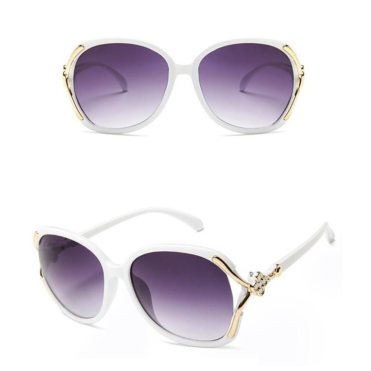 Sunglasses, Four-Leaf Clover Premium Sense Big Frame Ins Model Tide Shade