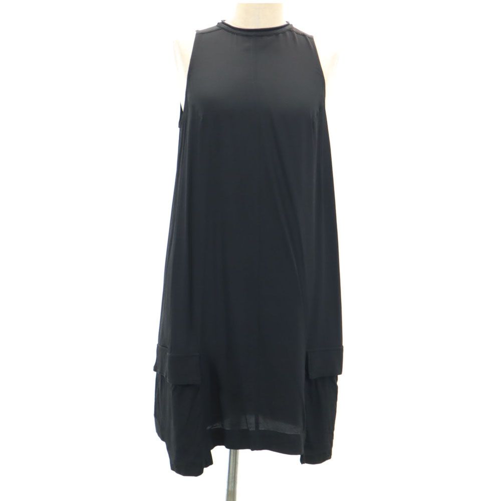 

Rick Owens Made in Italy Silk Blend No sleeve Knee-length dress 6 black Women Used