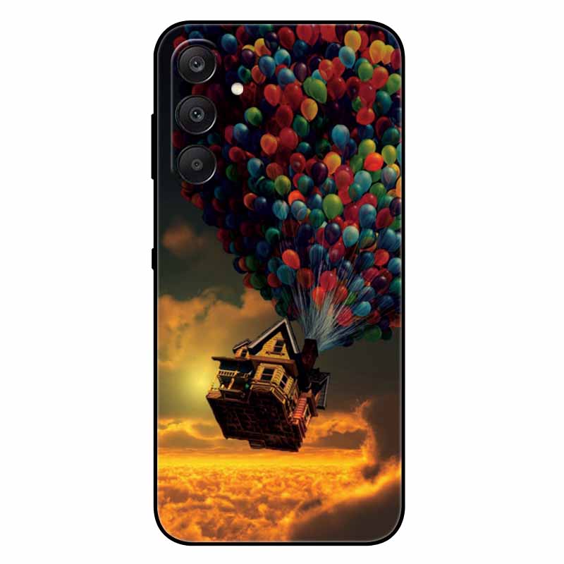 For Samsung A17 5G Case Black Silicone Soft Fashion Animal Back Cover For Samsung Galaxy A17 5G TPU Coque Cute Protective Bumper