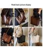 Women's Large Retro Soft Leather Tote: High-Quality, Versatile Fashion Shoulder Bag for School & Commute