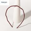 Colorful Matte Plastic Headband Korean Style Anti Slip Teeth Hair Clasp for Women Face Wash Press Hair Comfortable