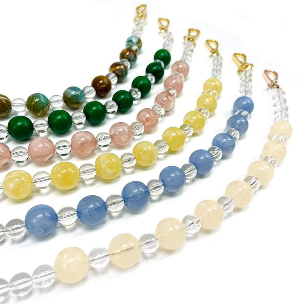 Handbag Chain Bag Strap Replacement Clutches Round Bead Chains 36cm Straps DIY Purse Handicraft Bags Accessories