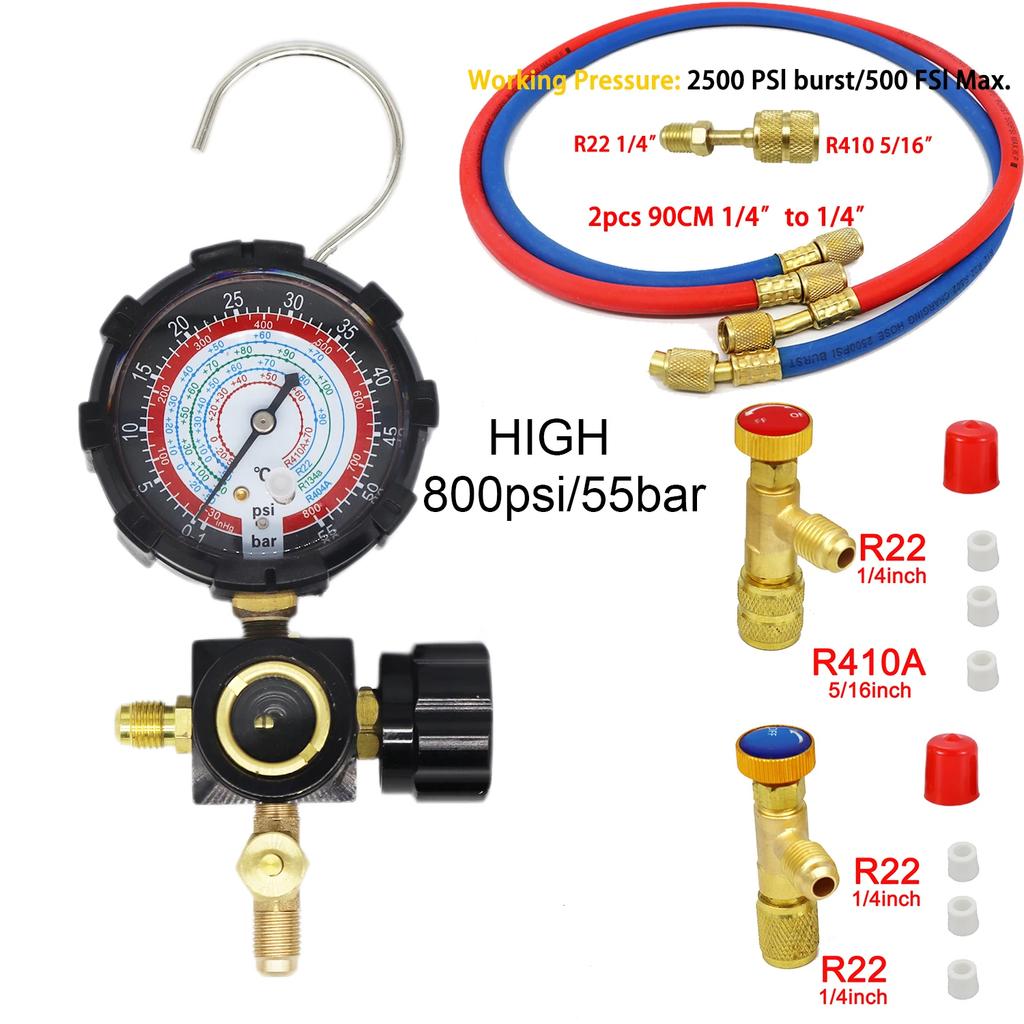 R22/R410a134 air conditioner refrigerant meter household refrigerant pressure gauge refrigerant automobile single meter tool