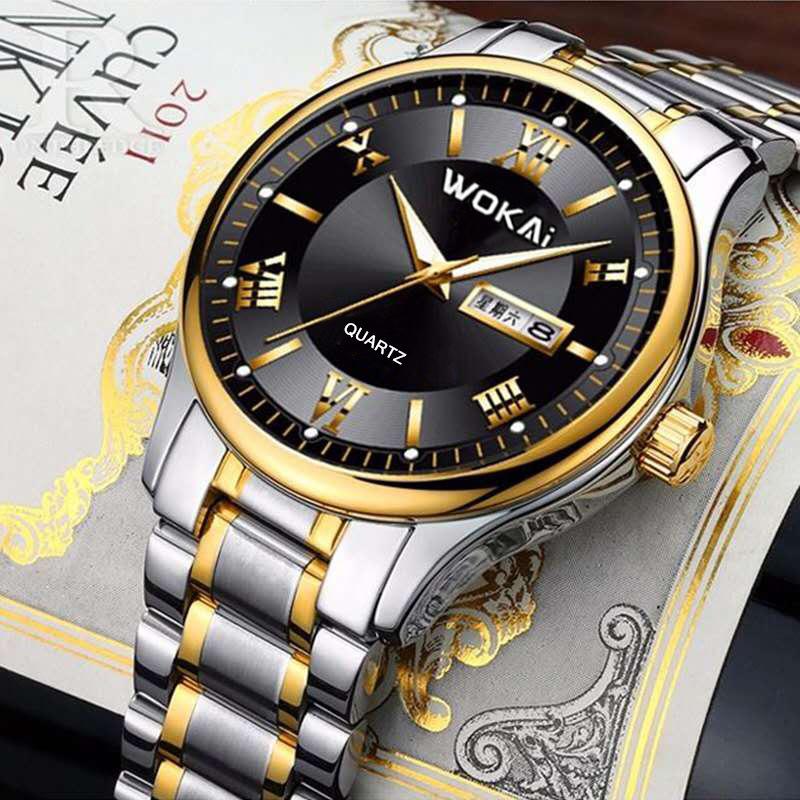 Wakai Casual Fashion Business Light Luxury Automatic Double Calendar Luminous Men'S Watch 1807
