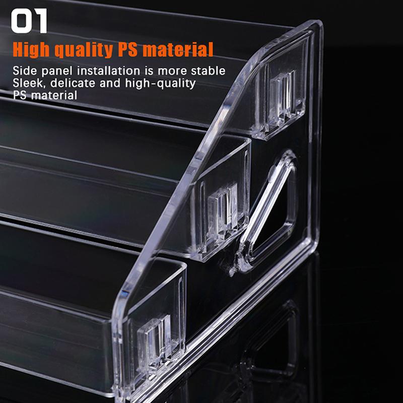 3/5/7 Layer Clear Acrylic Nail Polish Display Stand Nail Art Uv Gel Shelf Cosmetics Eyeshadow Storage Rack Home Organizer