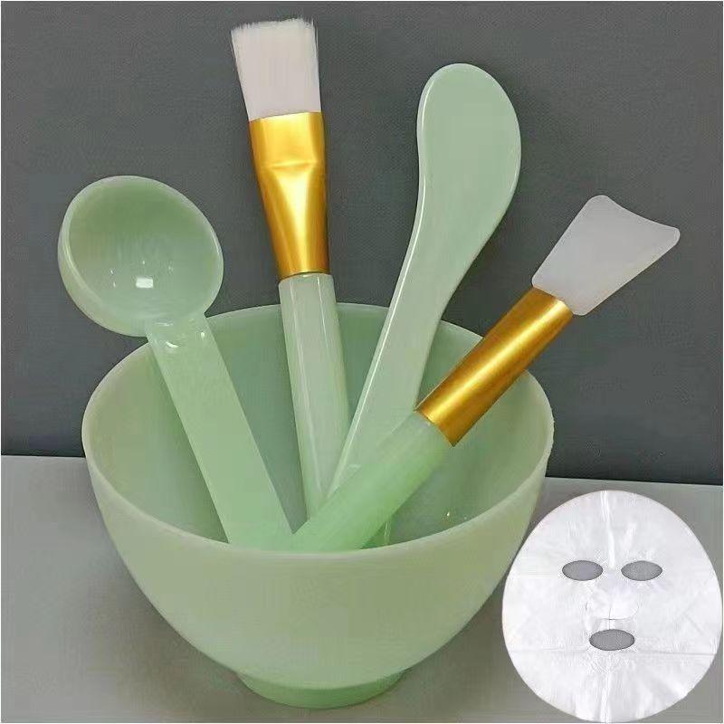 Goddess Facial Kit: Premium Mixing Bowl, Spoon & Brush for Traditional Chinese Medicine Masks