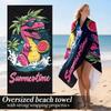 Soft Extra Large Plush Absorbent Luxury Oversized Beach Towel | Microfiber Polyester, Pattern, Vintage Style | Perfect For Yoga,