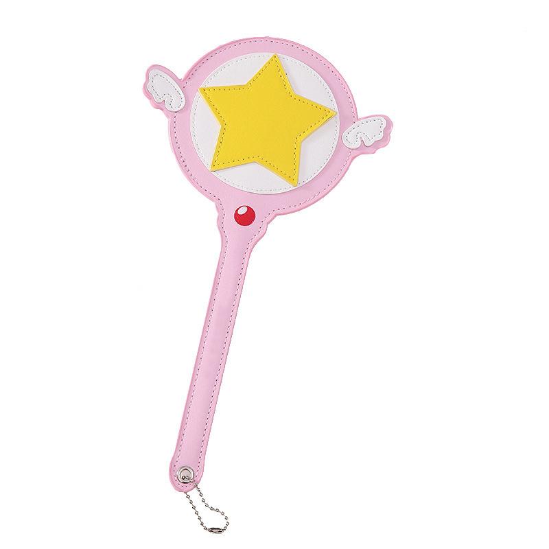 Kawaii Cardcaptor Sakura Kouzelná hůlka Hračka Pouzdro na karty Držák na autobusovou kartu Cerberus Princezna Růžová Roztomilá Hvězdná hůlka Anime Hračka
