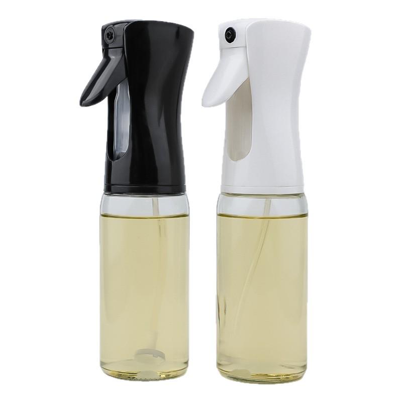 Press Air Fryer Oil Spray Bottle: Transparent, Sealed Kitchen Mist for Oil Control