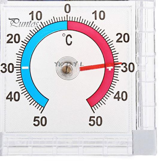 Window Thermometer Waterproof Adhesive Indoor Outdoor Temperature Gauge High Accuracy Square Plastic Digital Thermometer