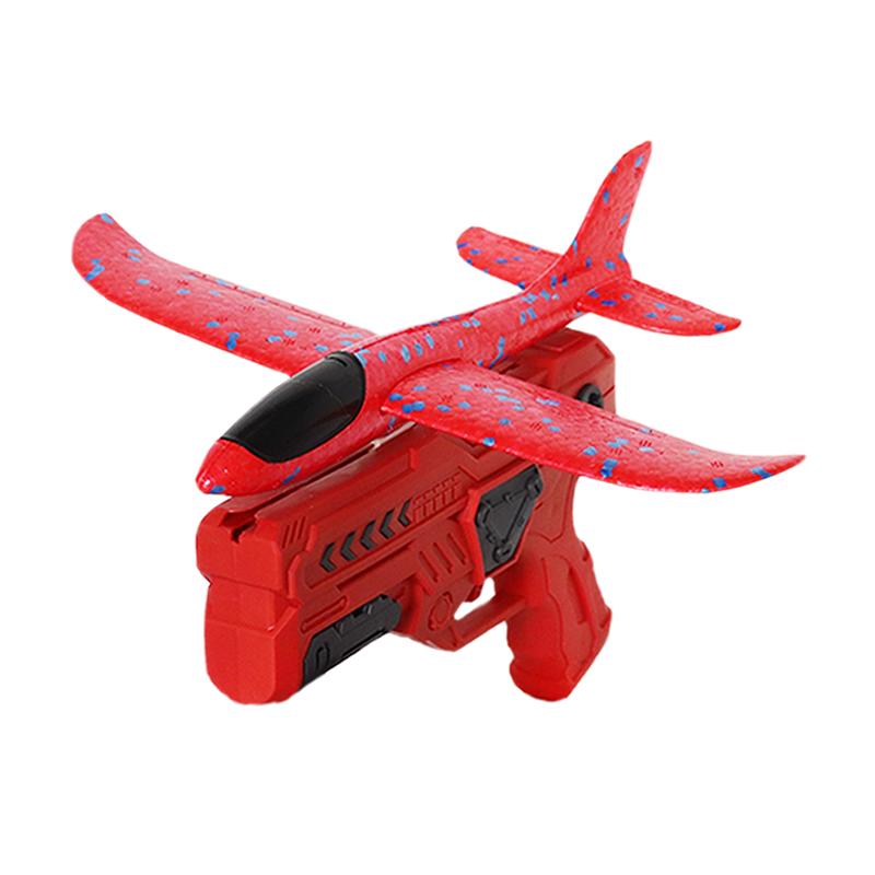 Children's Foam Ejection Aircraft Toys Parent-Child Interaction Foam Aircraft Park Fire Outdoor Sports Hand Toss Flying Toy Boys