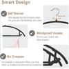 Modern Semicircular Multifunctional Plastic Clothes Hanger With Antishoulder And Nonslip Features For Home Organizing