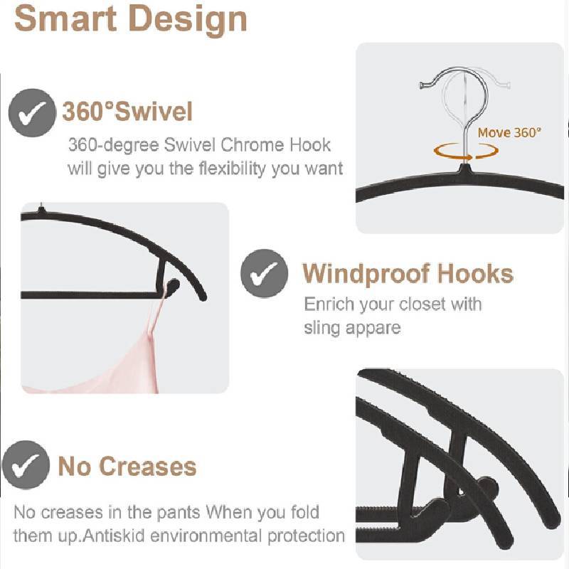 Modern Semicircular Multifunctional Plastic Clothes Hanger With Antishoulder And Nonslip Features For Home Organizing