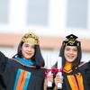 Graduation Party Paper Cap With Colorful Design For Photo Booths And Decorations