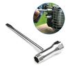 Spark Plug Socket Wrench 13mm and 19mm Stainless Steel Wrench for Petrol Chainsaws and Brush Cutters Garden Machinery Wrench