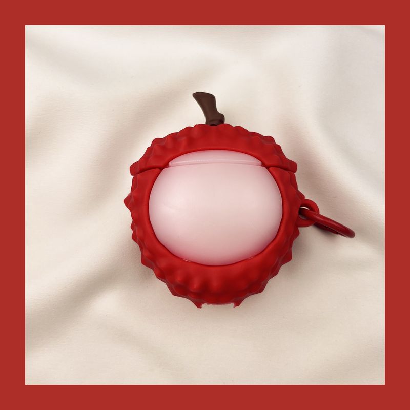 

Подходит для чехла для наушников Apple Pro второго поколения, беспроводных Bluetooth-наушников третьего поколения Aipods2, Airpodpro четвертого поколения, 5 коробок AirPods Pro2 [Summer litchi fruit] send Hook