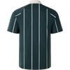 adidas T-shirt a righe Tiro in jersey pesante vestibilità ampia stampata manica corta polo uomo top cielo notturno-verde JC5744