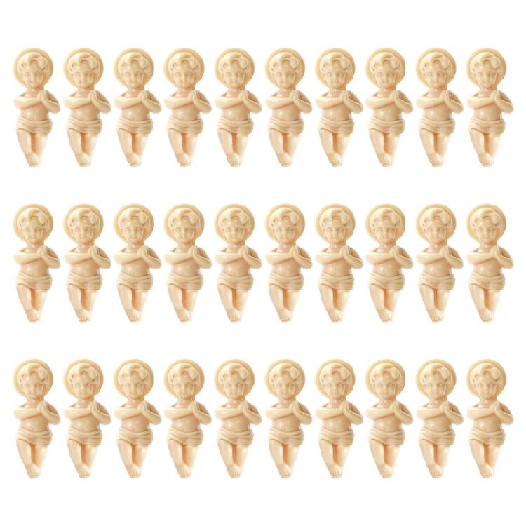 

30Pcs Portable Tiny Baby Statue Ornament Plastic Miniature Baby Sculpture for for Cake Decoration Tabletop Shelf Display 1