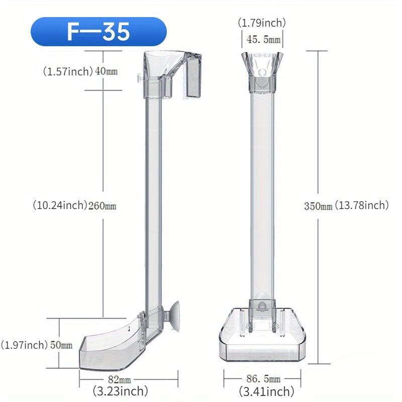 1PC  Acrylic Small Fish Feeding Aquarium Feeder Tube Set Transparent Fish Tank Shrimp Food Feeding Accessories