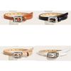 Pu Fashion Womens Leather Belt With Alloy Buckle For Casual Office Wear Fashion