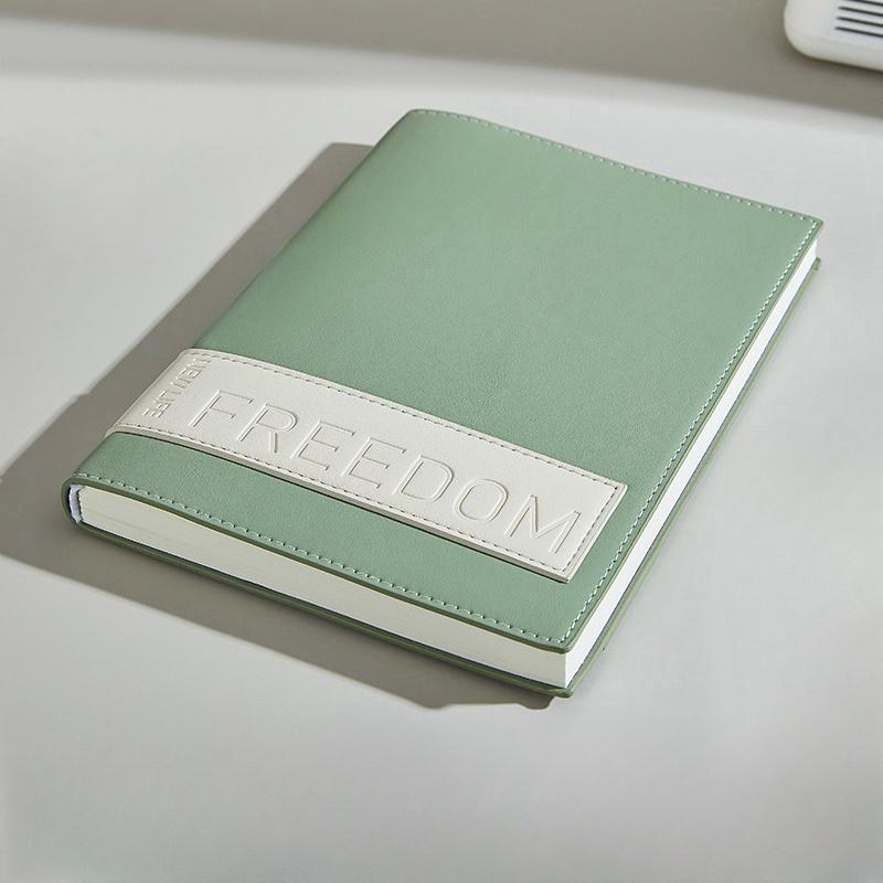 A5 Soft Pu Leather Freedom Notebooks and Journals Business Office Lined Notepad To Do List Plan Notebook School Stationery