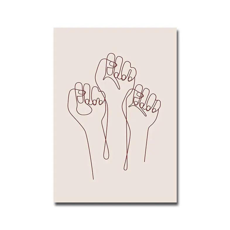 

Аннотация Boobie Плакат женская фигура Line Art Print Минималистичный скандинавский холст Картина Современная настенная картина Гостиная Домашний декор 21x30cm No Framed