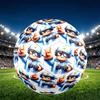 Cosmic Bot Crew Print Size 5 Soccer Ball, PU Wear Resistant Football for Match Training and Daily Practice, Birthday Gift for Soccer Fans