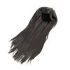 Grey Wig Heat Resistant Soft Long Straight Layered Women Synthetic Hair Wig for Party Stage Show