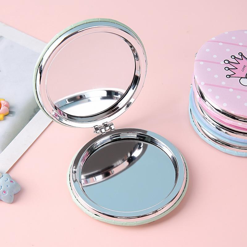 New Cute Cartoon Double-Sided Makeup Mirror 2-Face Portable Foldable Pocket Mirror for Women Girls Travel Makeup Birthday Gifts