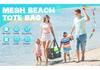 Foldable Mesh Beach Bag - Multifunctional Swim & Toiletries Storage