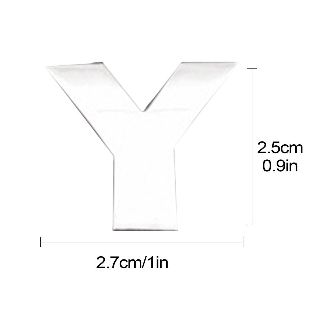 Car Emblem Alphabet Stickers, Car Emblem and Badge Letters, 3D Letters Car Bumper Stickers,