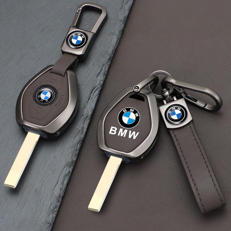 FA6 Lega di Zinco Pelle Copri Custodia Chiave Auto Per BMW Serie 3 5 7 X5 E53 X3 F83 E46 E39 E38 E60 E63 E61 E64 330i Z3 Z4 E85 E86 M5 325i