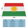 Kurdistan Flag Blanket Flannel Throw Blanket Bed Sofa Printed Lightweight Bedspreads