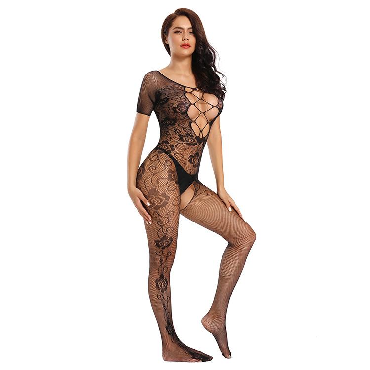 Body Suit Body Punčochy Sex Erotický Rozkrok Teddy Spodní prádlo Bez rozkroku Baby Doll Síťovaná Porno Sexy kostýmy