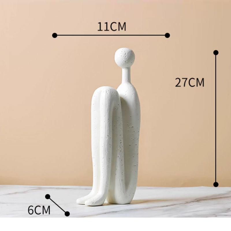 Nordic Abstract Sculptures Figurines Ceramic Ornaments Creative Human Statues Crafts Home Decoration Accessories Sculptures
