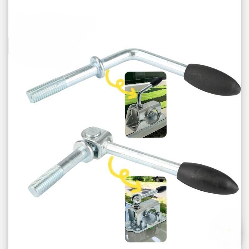 Manual Trailer Jack Hand Winch Handle FOR M12 Clamp Pipe Fitting For RV Hose Clamp Trailer Repair Tools