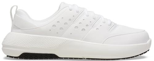 Crocs On the Clock Work Sneakers, Men's, White/White, Size 28cm