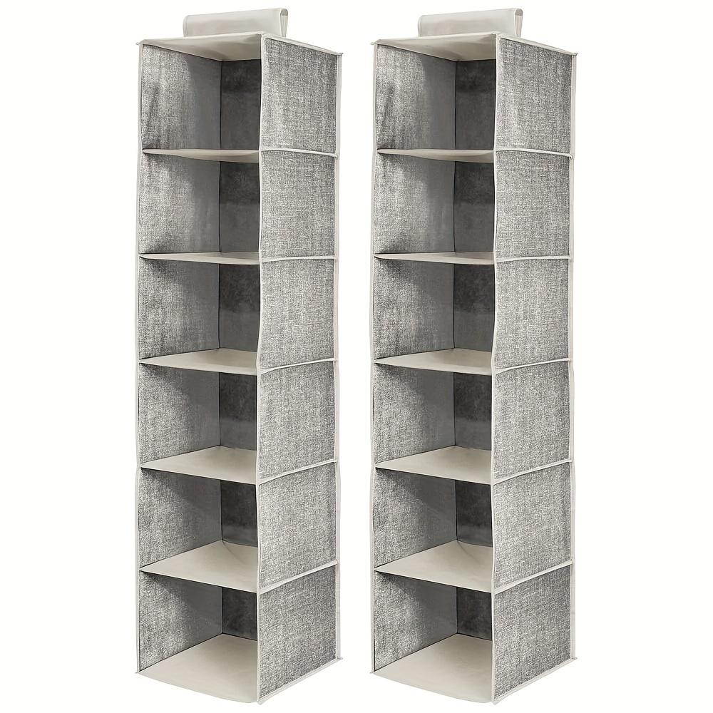 1pc Fabric Hanging Storage Rack - 6-layer Storage Bag, Non-installation Household Storage Organizer Bag, Large Capacity Hanging Organizer For Closet