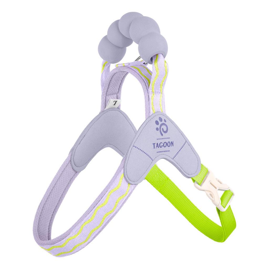 Dopamine Colored Dog Harness & Leash with Cloud Sponge Handle