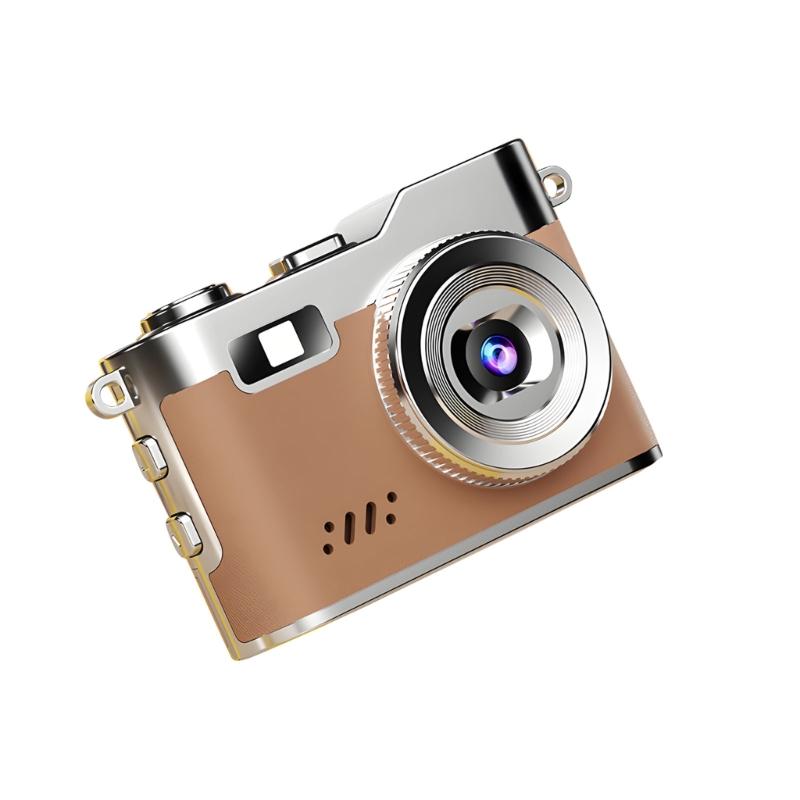 Retro Mini Digital Camera Small Body 1080P Video Recording Supports 16GB 32GB Card Expansion