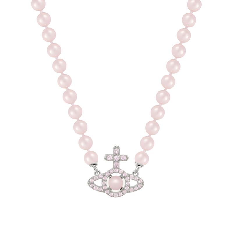 Vivienne Westwood Olympia Pink Saturn Pendant