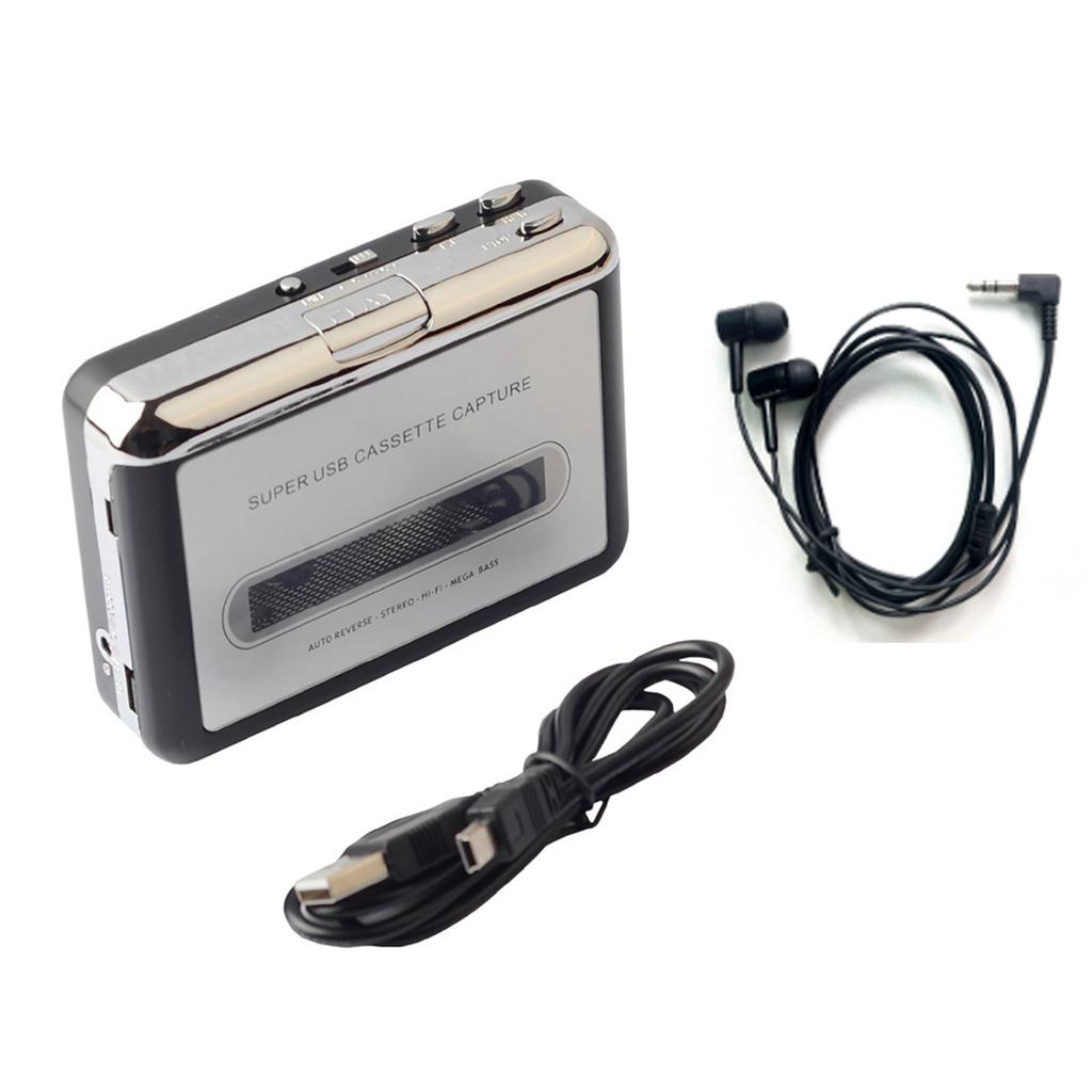Portable Cassette Tape Player Cassette Tape MP3 Converter Into PC Radio Cassette Player Recorder with 3.5mm Socket