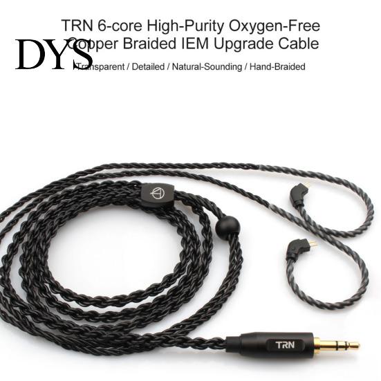 TRN 0.75mm/0.78mm/MMCX Replace Braided Wired Earphone Headphones Cable Cord Wire