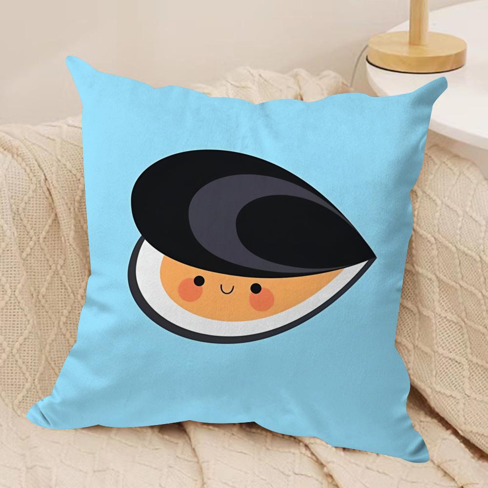 Cute Animal Cushion Cover Soft Plush Fabric DoubleSided Printed Cushion Covers for All Seasons Modern Home Decor