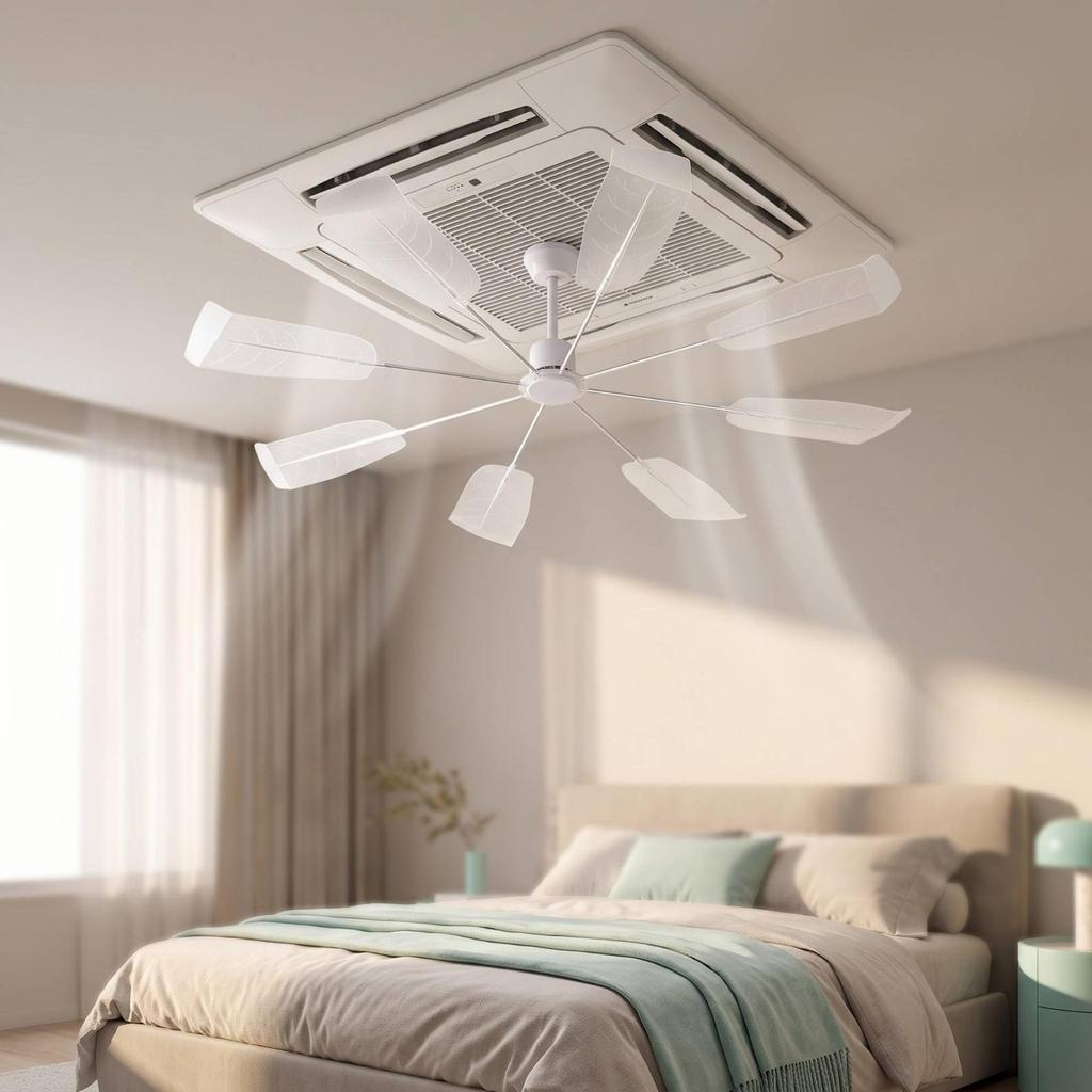 Air cooler Deflector with Rotating Arms Adjustable Overhead