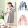 Soft Warm Coral Fleece Cape Blanket Winter Office Students Wearable Nap Blanket Multifunction Small Quilt Shawl Blankets