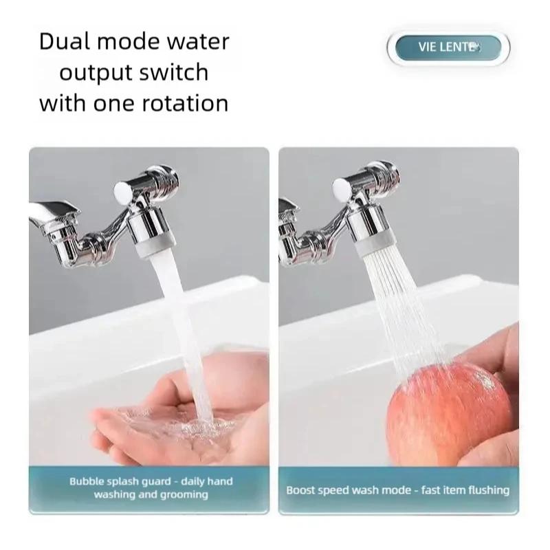Two Modes for Water Outlet ABS Universal Rotation Extender Faucet Aerator Splash Filter Kitchen Washbasin Faucets Bubbler Nozzle